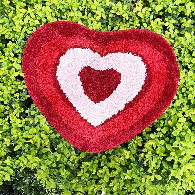 Creative Love Heart Shape Floor Carpet Home Hotel Decoration Red Heart Shape Door Mat Wedding Carpet Creative Love Heart Shape Floor Carpet Home Hotel Decoration Red Heart Shape Door Mat Wedding Carpet
